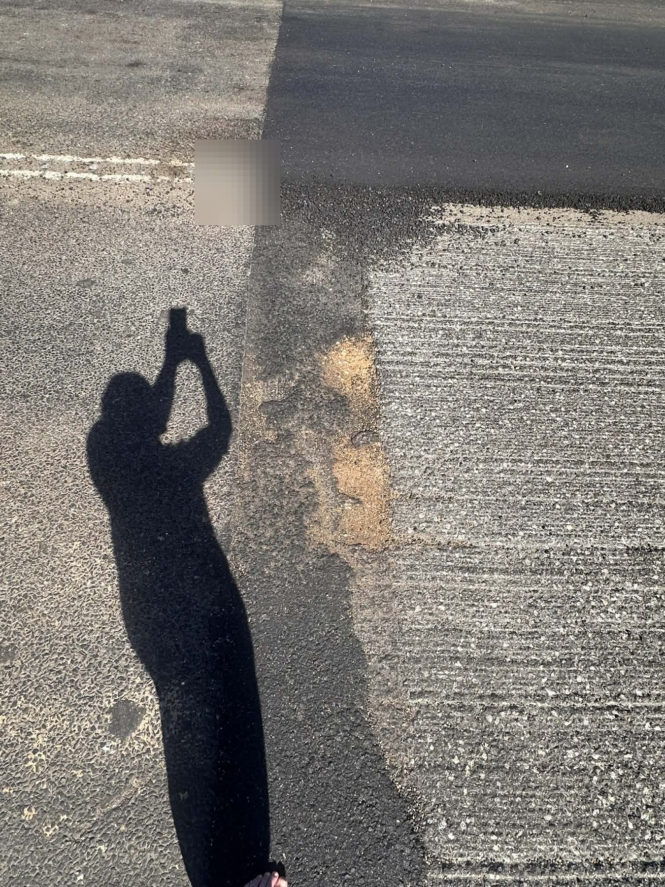 Pothole reported at Melton Highway
