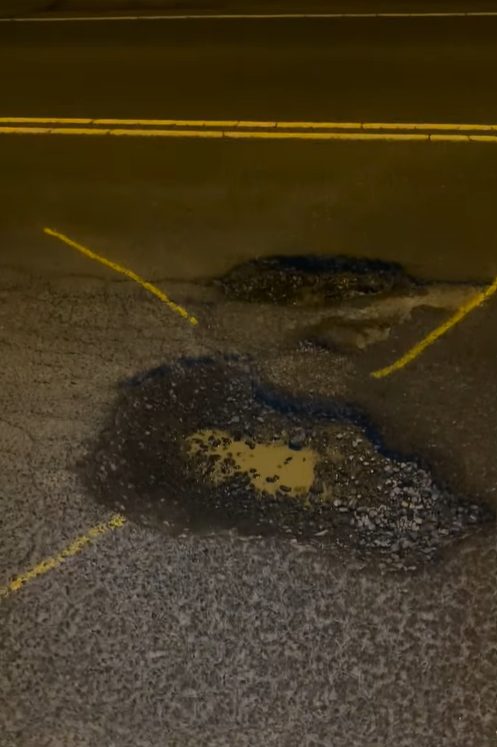 Pothole reported at Ballarto Road