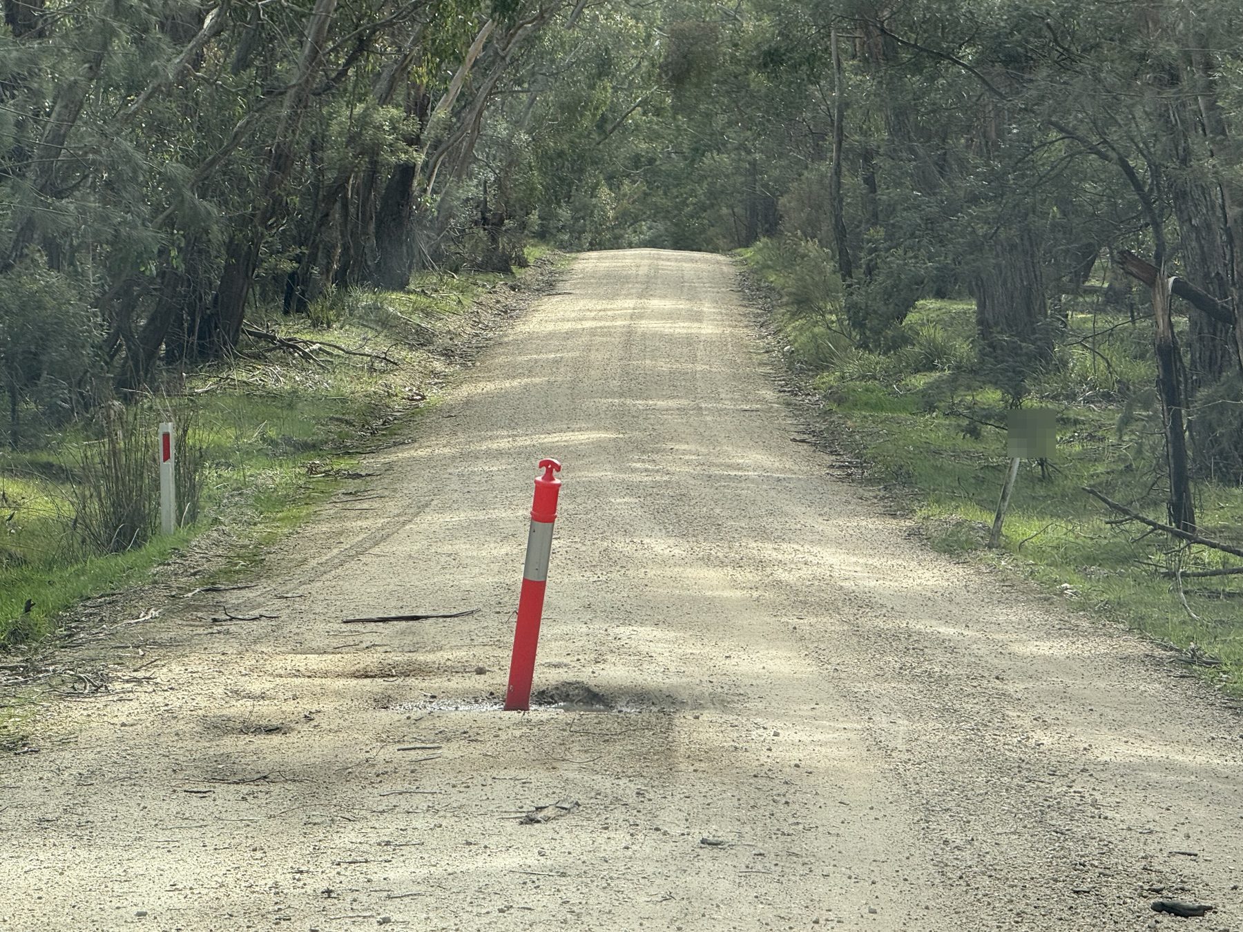Pothole reported at Elaine - Egerton Road