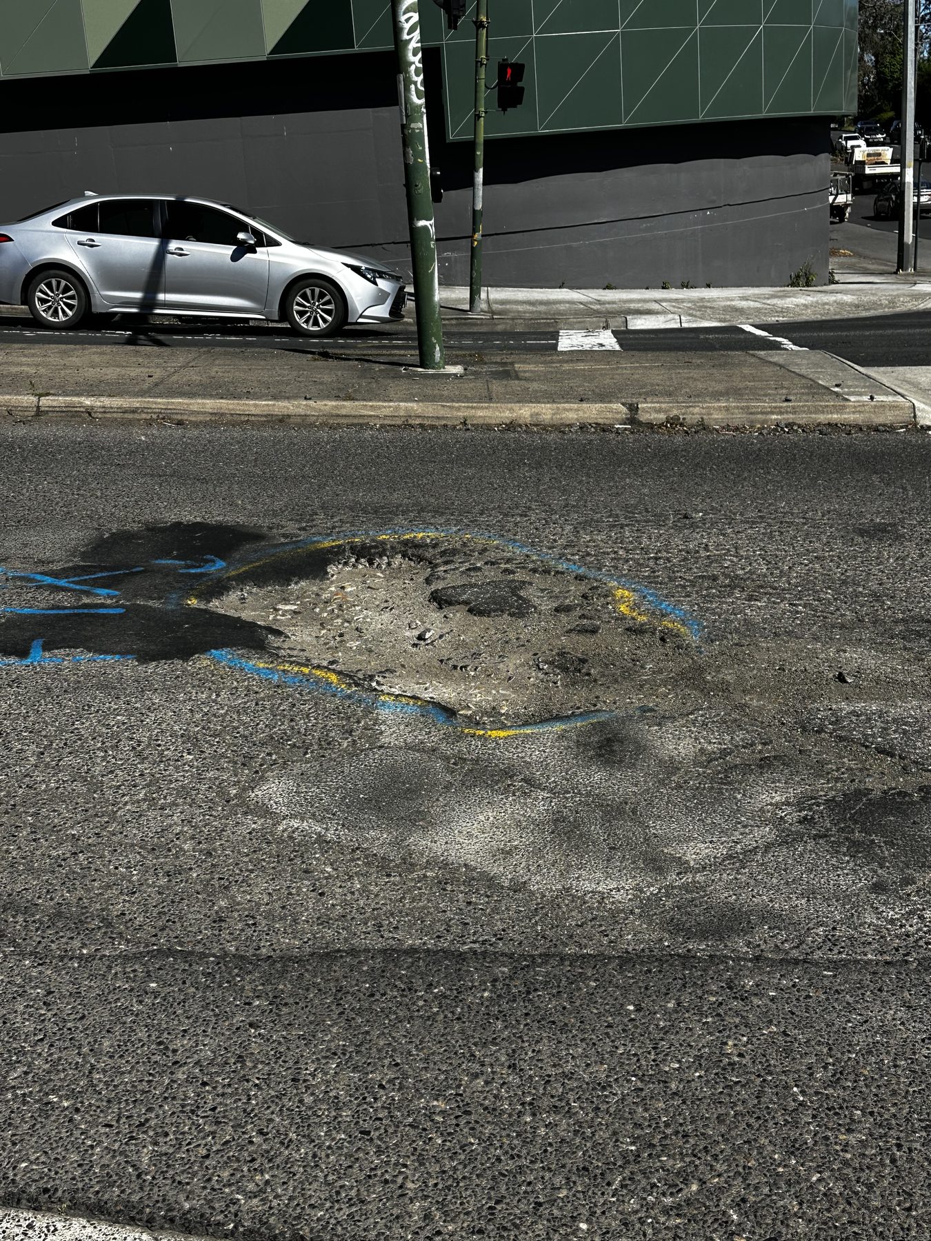 Pothole reported at Canterbury Road